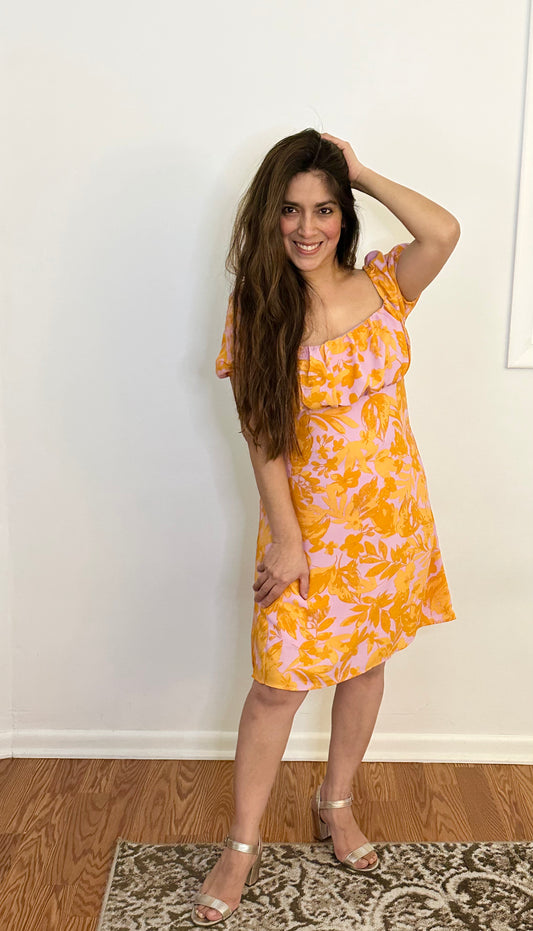 Gilli  Floral Short Sleeve Dress